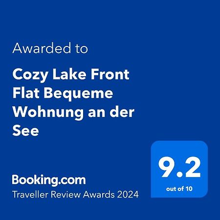 Cozy Lake Front Flat Bequeme Wohnung An Der See 포그라데츠 외부 사진
